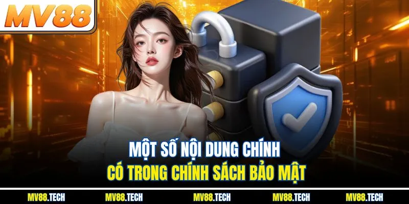 Một số nội dung chính có trong chính sách bảo mật