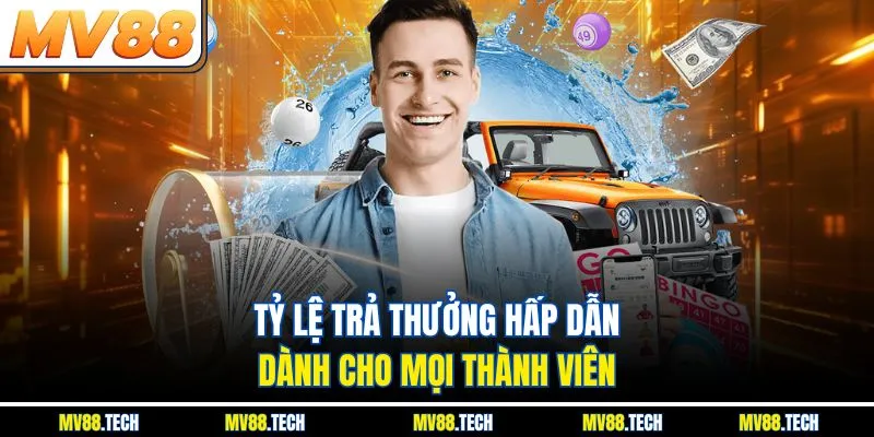Tỷ lệ trả thưởng hấp dẫn dành cho mọi thành viên
